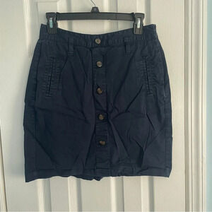 Old Navy Navy Blue Button Down Skirt Size 4